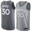 Camiseta Aaron Brooks #30 Minnesota Timberwolves Ciudad 2018 Gris