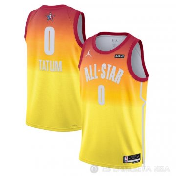 Camiseta All Star 2023 Boston Celtics Jayson Tatum #0 Naranja