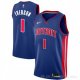 Camiseta Allen Iverson NO 1 Detroit Pistons Icon Azul