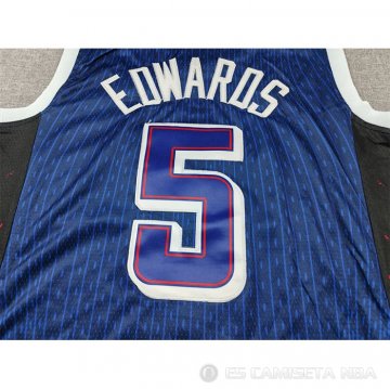 Camiseta Anthony Edwards #5 USA 2024 Azul1