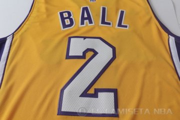 Camiseta Ball #2 Los Angeles Lakers Amarillo