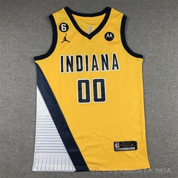 Camiseta Bennedict Mathurin #00 Indiana Pacers Statement 2022-23 Amarillo