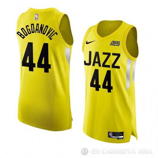 Camiseta Bojan Bogdanovic #44 Utah Jazz Icon Autentico 2022-23 Amarillo - Haga un click en la imagen para cerrar