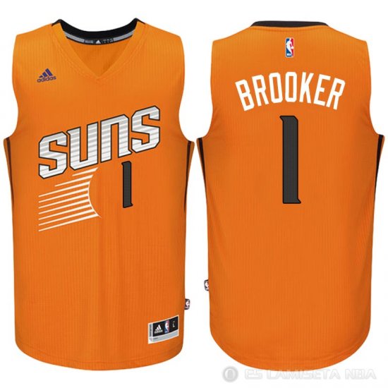 Camiseta Booker No 1 Phoenix Suns Amarillo - Haga un click en la imagen para cerrar