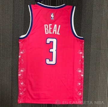 Camiseta Bradley Beal #3 Washington Wizards Ciudad 2022-23 Rosa