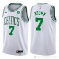 Camiseta Brown #7 Boston Celtics Autentico 2017-18 Blanco
