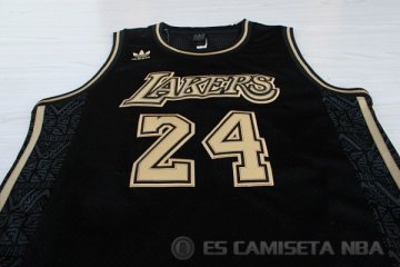 Camiseta Bryant #24 Los Angeles Lakers Ciudad Negro
