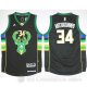 Camiseta Antetokounmpo #34 Milwaukee Bucks Negro