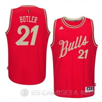 Camiseta Butler Christmas #21 Chicago Bulls Rojo
