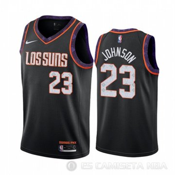 Camiseta Cameron Johnson #23 Phoenix Suns Ciudad Negro