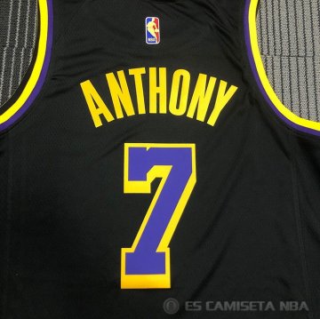 Camiseta Carmelo Anthony NO 7 Los Angeles Lakers Earned Negro