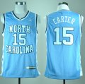 Camiseta Carter #15 North Carolina Tar Heels NCAA Azul