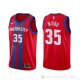 Camiseta Christian Wood #35 Detroit Pistons Ciudad Rojo