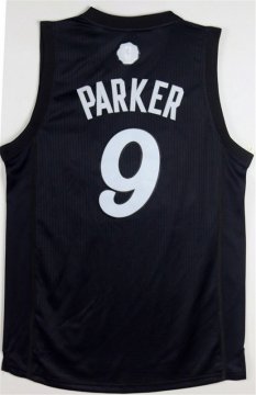 Camiseta Christmas Day San Antonio Spurs Parker #9 Negro 2016