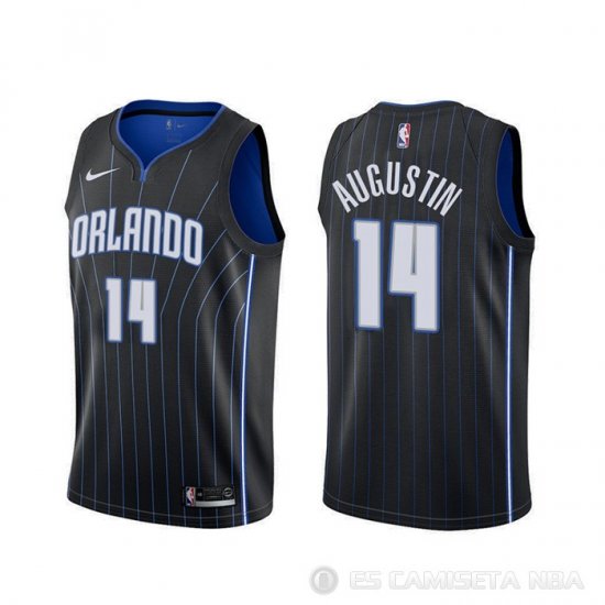 Camiseta D.j. Augustin #14 Orlando Magic Statement Negro - Haga un click en la imagen para cerrar