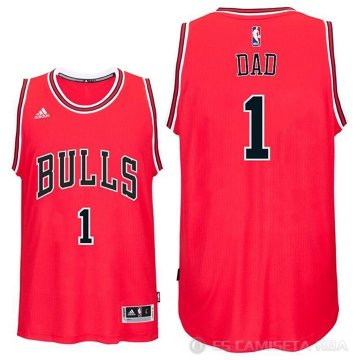 Camiseta Dad #1 Chicago Bulls Dia del Padre Rojo