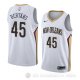 Camiseta Dairis Bertans #45 New Orleans Pelicans Association 2018 Blanco