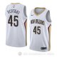 Camiseta Dairis Bertans #45 New Orleans Pelicans Association 2018 Blanco