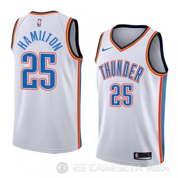 Camiseta Daniel Hamilton #25 Oklahoma City Thunder Association 2018 Blanco
