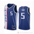 Camiseta De'Aaron Fox #5 Sacramento Kings Ciudad 2023-24 Azul