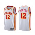 Camiseta De'Andre Hunter NO 12 Atlanta Hawks Association 2020-21 Blanco