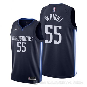 Camiseta Delon Wright #55 Dallas Mavericks Statement Azul