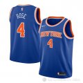 Camiseta Derrick Rose #4 New York Knicks Nino Icon Azul