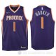 Camiseta Devin Booker #1 Phoenix Suns Nino 2017-18 Violeta