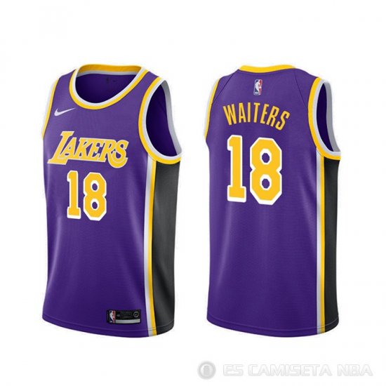 Camiseta Dion Waiters #18 Los Angeles Lakers Statement Violeta - Haga un click en la imagen para cerrar