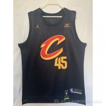 Camiseta Donovan Mitchell #45 Cleveland Cavaliers Statement 2022-23 Negro
