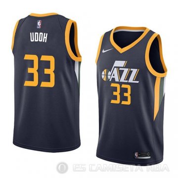 Camiseta Ekpe Udoh #33 Utah Jazz Icon 2018 Azul