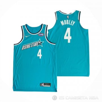 Camiseta Evan Mobley #4 2022 Rising Star Barry Azul