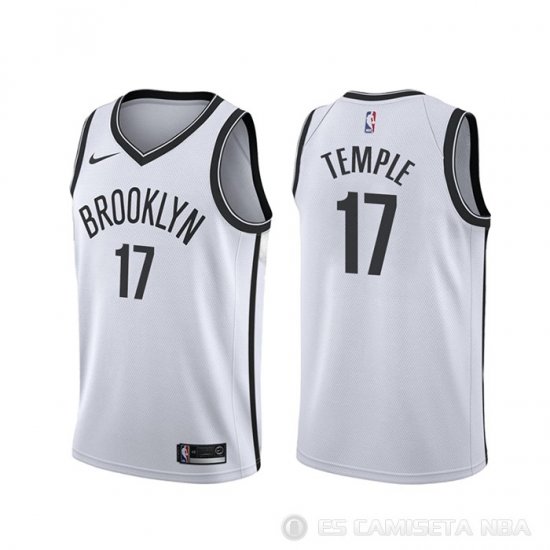 Camiseta Garrett Temple #17 Brooklyn Nets Association Blanco - Haga un click en la imagen para cerrar