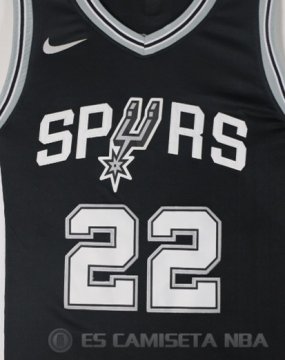 Camiseta Gay #22 San Antonio Spurs Autentico 2017-18 Negro