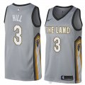 Camiseta George Hill #3 Cleveland Cavaliers Ciudad 2018 Gris