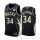 Camiseta Giannis Antetokounmpo #34 Milwaukee Bucks Statement 2022-23 Negro