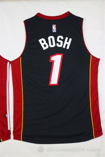 Camiseta Bosh #1 Miami Heat Negro - Haga un click en la imagen para cerrar