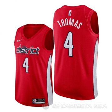 Camiseta Isaiah Thomas #4 Washington Wizards Earned Rojo