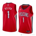 Camiseta Jameer Nelson #1 New Orleans Pelicans Statement 2018 Rojo