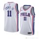 Camiseta James Ennis III #11 Philadelphia 76ers Association 2018 Blanco