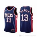 Camiseta James Harden NO 13 Brooklyn Nets Ciudad 2021-22 Azul