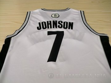 Camiseta Johnson #7 Brooklyn Nets Blanco