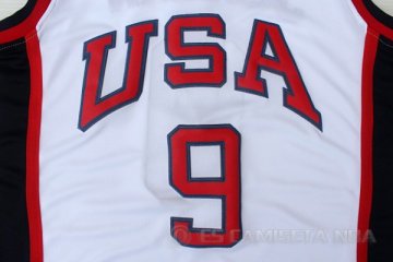 Camiseta Jordan #9 USA 1984 Blanco