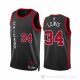 Camiseta Justin Lewis #34 Chicago Bulls Ciudad 2023-24 Negro