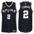 Camiseta Kawhi Leonard #2 San Antonio Spurs 2017-18 Negro