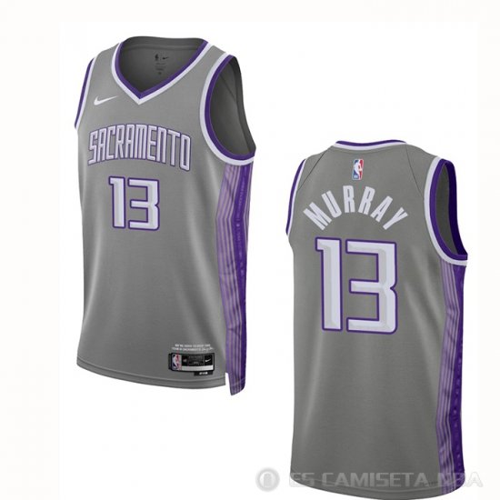 Camiseta Keegan Murray #13 Sacramento Kings Ciudad 2022-23 Gris - Haga un click en la imagen para cerrar