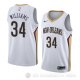 Camiseta Kenrich Williams #34 New Orleans Pelicans Association 2018 Blanco