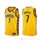 Camiseta Kevin Durant NO 7 Brooklyn Nets Ciudad 2020-21 Amarillo