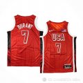 Camiseta Kevin Durant #7 USA 2024 Juegos Olimpicos Rojo