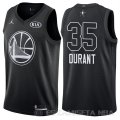 Camiseta Kevin Durant #35 All Star 2018 Warriors Negro